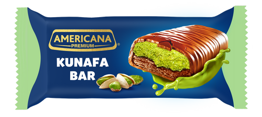 Americana Kunafa Pistachio Chocolate Coated Bar, 35g