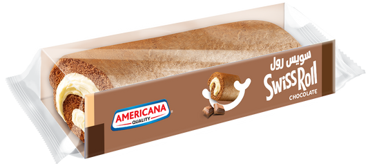 Americana Large Swiss Roll Chocolate, 110g