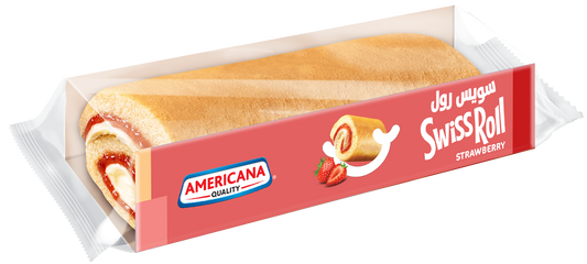 Americana Strawberry Jumbo Swiss Roll, 110g