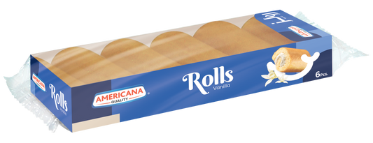 Americana Vanilla Mini Cake Rolls, 6 Pieces, 120g