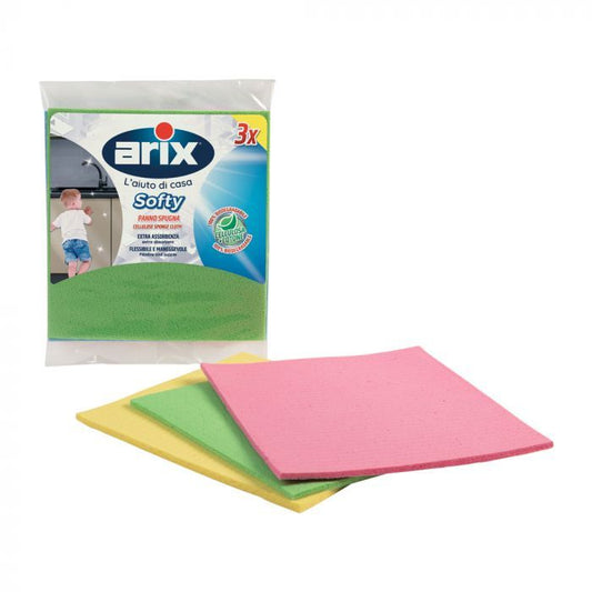 Arix Cellulose Sponge Cloth 3 Pcs