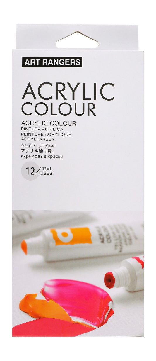 ألوان أكريليك متنوعة من آرت رينجرز، 12 × 12 مل