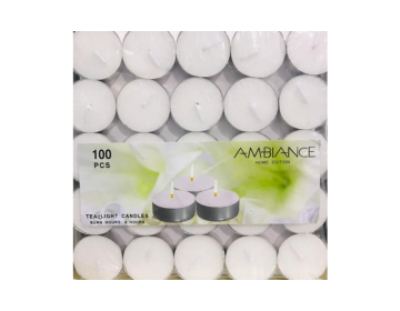 Assorted Colors Tea Light Candles 100 pcs