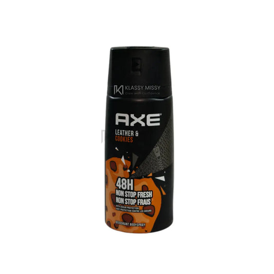Axe Body Spray Deodorant for Long Lasting Odour Protection, Leather & Cookies, for 48 hours Irresistible Fragrance, 150ml