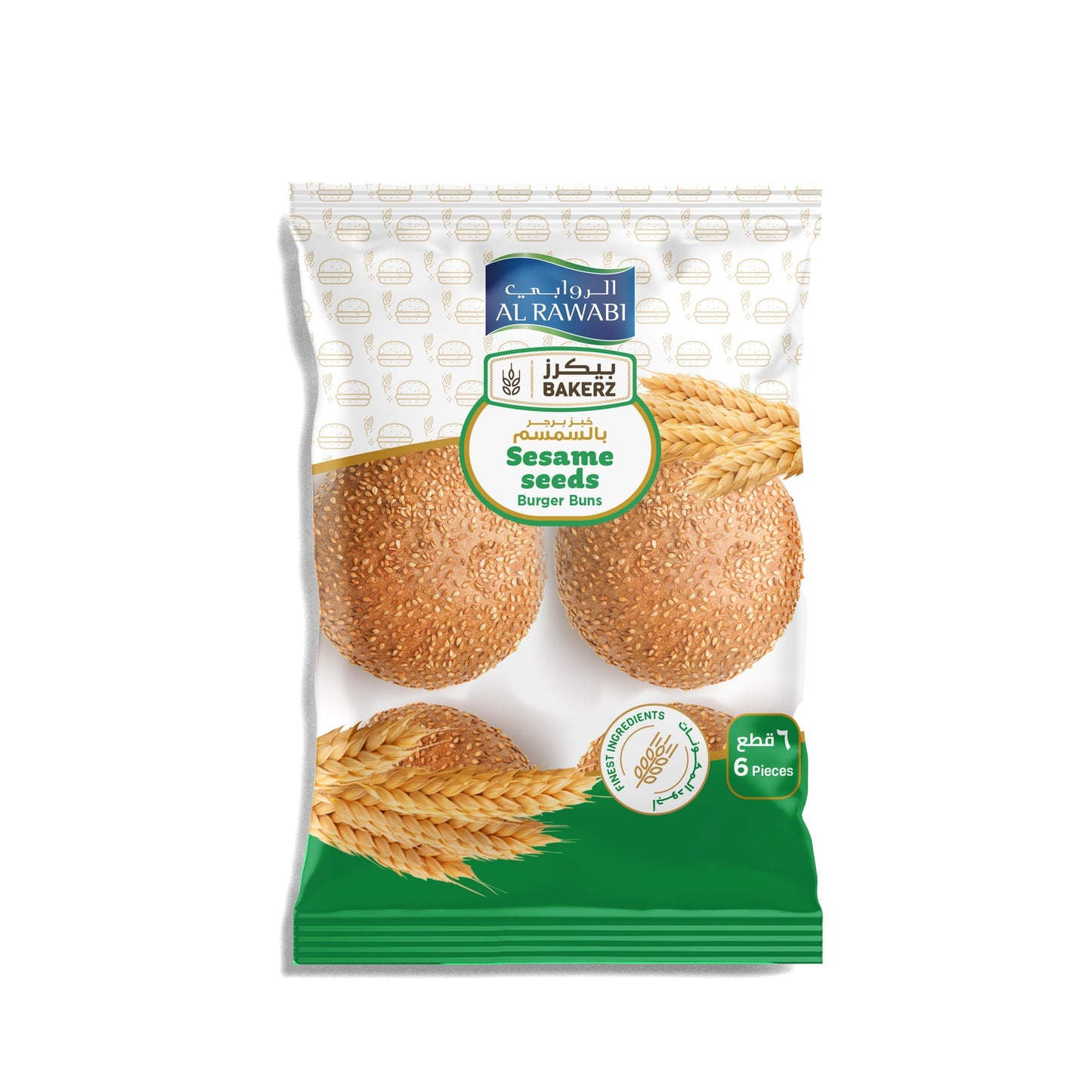 Bakerz Sesame Seeds Burger Buns, 6x67g