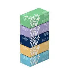 Balance White Facial Tissues 2ply, 5 x 160 Pieces