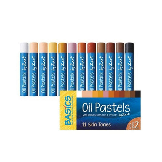 Basics Oil Pastel, 12 Colors