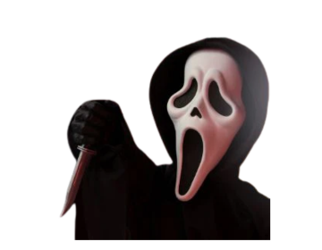 MDS Roto Plush Ghost Face Doll