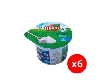 Milco Yogurt Full Cream, 6x100g