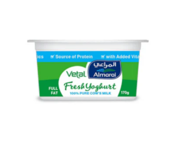 Almarai Vetal Full Fat Fresh Yoghurt, 170g