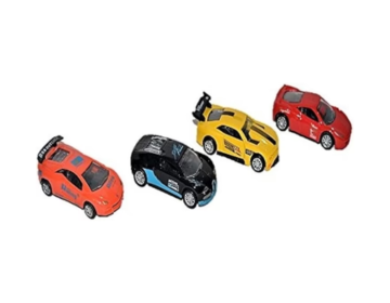Push Back Metal Cars