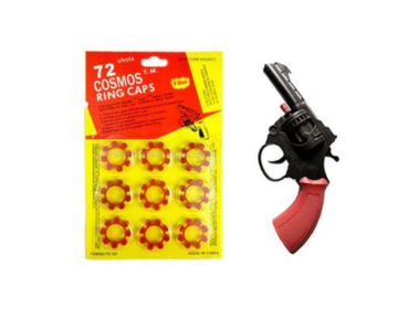 Plastic Fireworks Toy Gun With Ring Caps