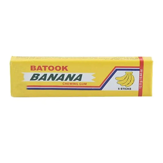 Batook Banana Chewing Gum, 5 Sticks, 12.5g