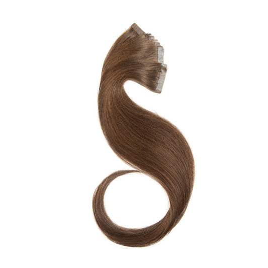 Bebeauty Tape Hair Extension - Silver (Round) 26 Inch - Color# 6 - Olive