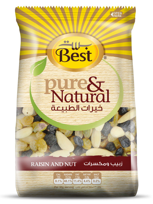 Best Pure & Natural Raisin & Nut Bag, 150g