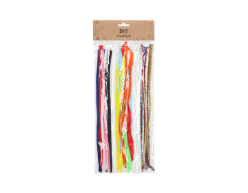 BinjiA DIY Creative Iron Poly Pipe Cleaner Set - Assorted Color, 30cm, 30 Pieces