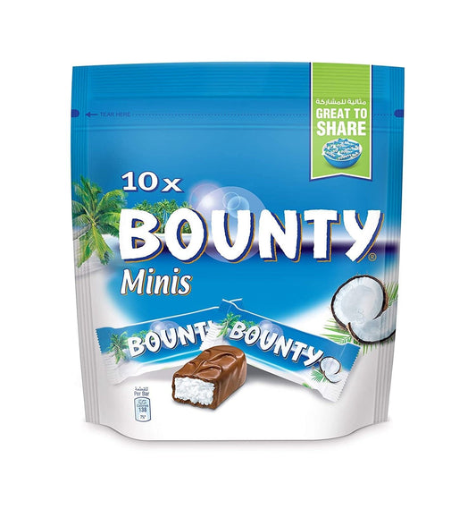 Bounty Minis Chocolates, 10 Pieces, 285g
