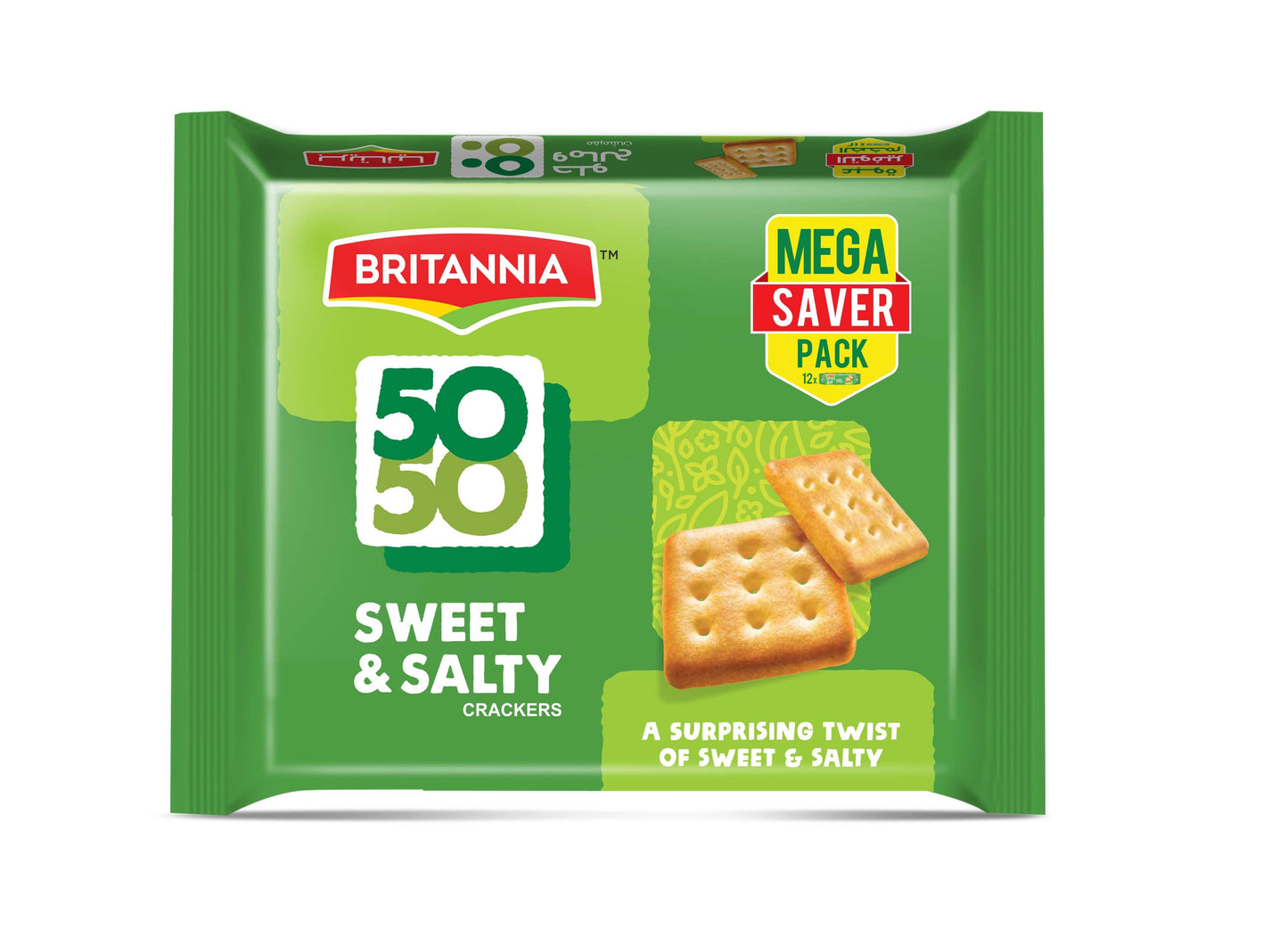 Britannia 50-50 Sweet & Salty Biscuits 71 g x 12