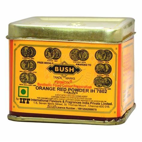 Bush Orange Red Food Colour, 100g