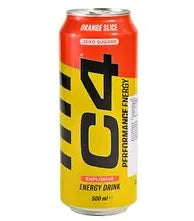 C4 Orange Slice Sugar-Free Energy Drink, 500ml