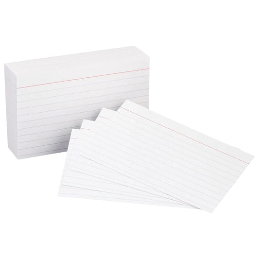 CAMPAP White Index Card 5x8inches, 100 Pieces