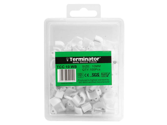 Cable Clips 10Mm
