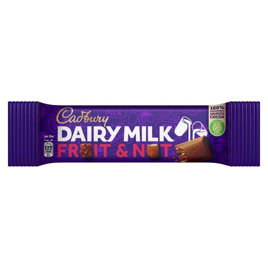 Cadbury Dairy Milk Fruit & Nut Chocolate Bar, 35g