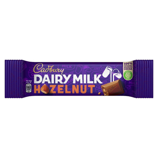 Cadbury Dairy Milk Hazelnut Chocolate Bar, 30g