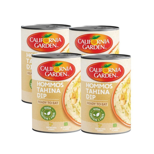 California Garden Hommos Tahina Dip Value Pack, 4x400g