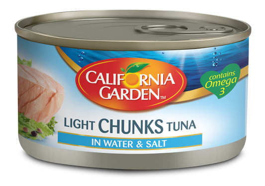 California Garden Light Tuna Chunks in Water & Salt with Brine, 185g