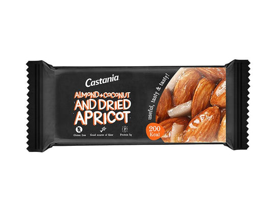 Castania No Added Sugar Almond + Coconut & Dried Apricot Bar, 38g