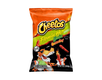 Cheetos Crunchy Flamin Hot Limon Chips, 227g