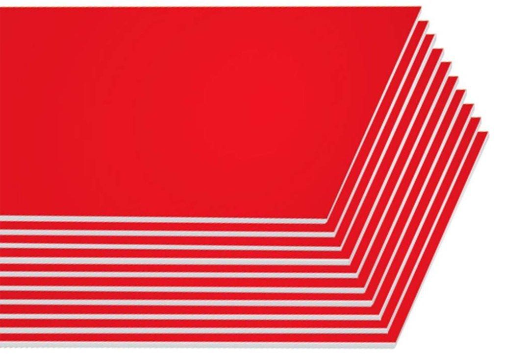 Chiisen Red Foam Board, 5mm, 70x100cm