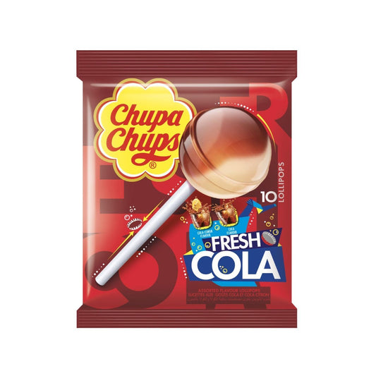 Chupa Chups Fresh Cola Lollipops, 120g