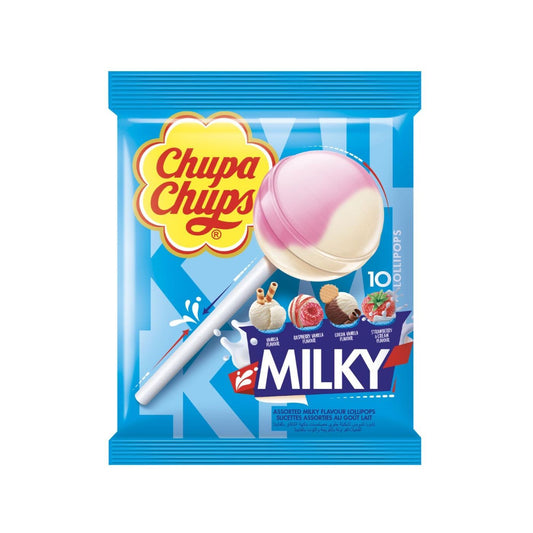 Chupa Chups Milky Lollipops, 120g