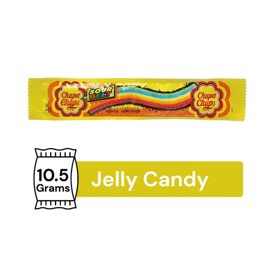Chupa Chups Sour Belt Mixed Fruit Candy, 10.5g