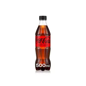 Coca-Cola Zero Calories Carbonated Soft Drink Pet, 500ml