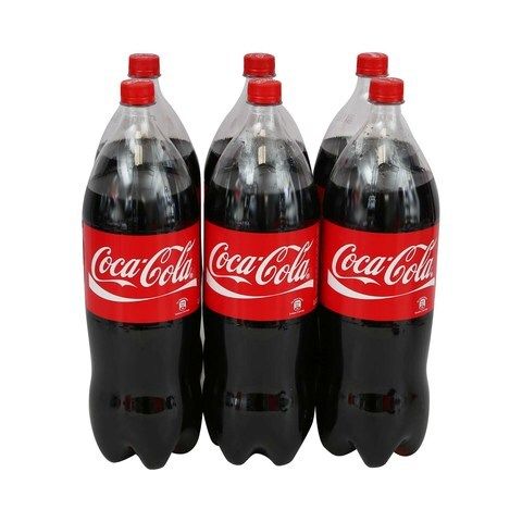 Coca Cola Soft Drink Bottle, 6x1.25 L