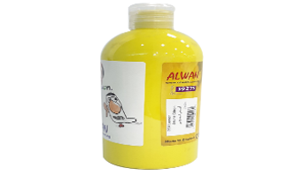 Color acrylic jar 500 ml No. 204 lemon yellow color