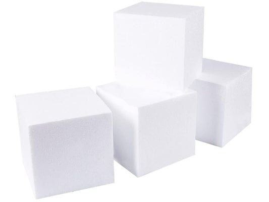 Craft Foam Square Shape For Craft Works - Pack Of 4 Pieces