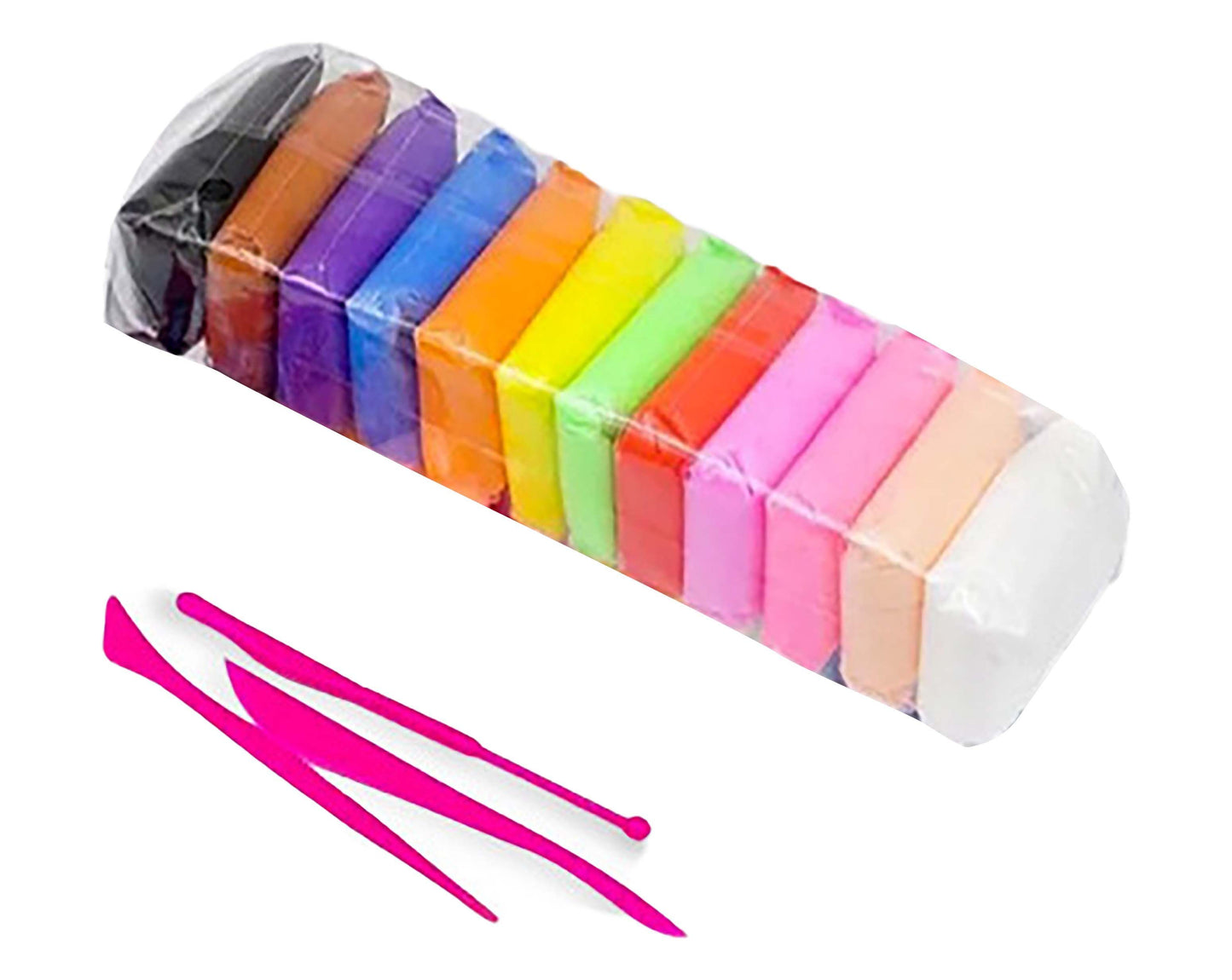 DIY Modeling Clay Set with Sculpting Tools, 12 Pieces