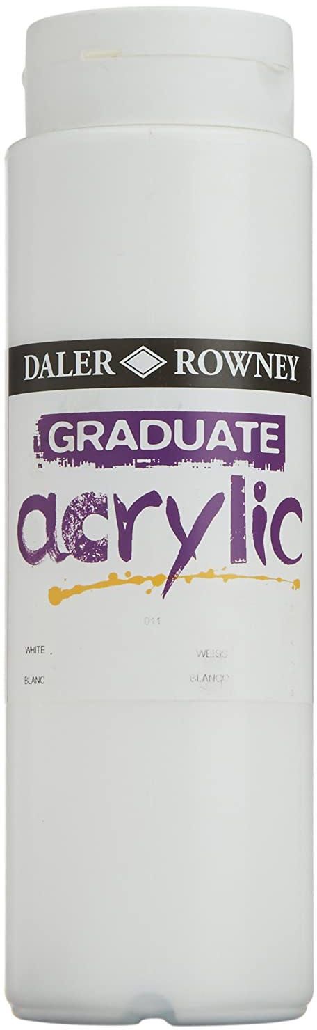 Daler Rowney Graduate Acrylic Color - Titanium White, 500ml