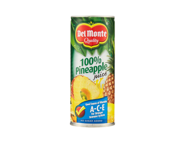 Del Monte 100% Unsweetened Pineapple Juice 240 ml