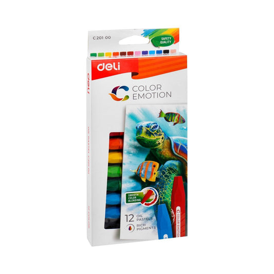 Deli Oil Pastel 12 Colors