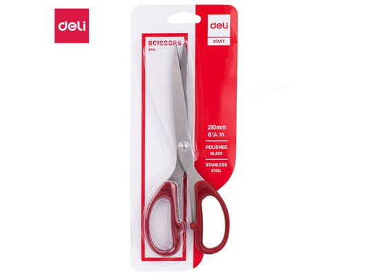Deli Start Red 210mm Stainless Steel Scissors