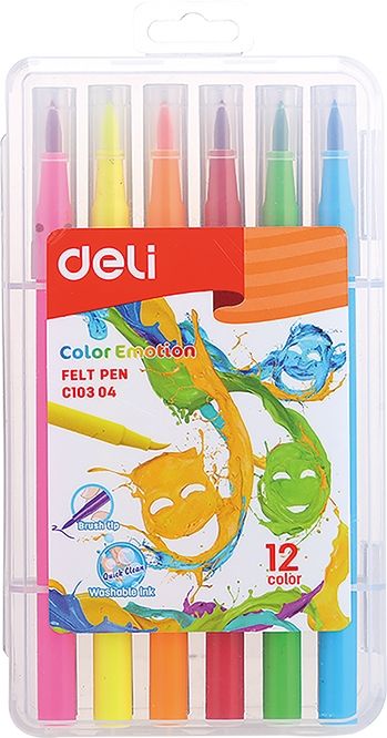 Deli Thin Head Chinee Colors 12 Colors Ec10304