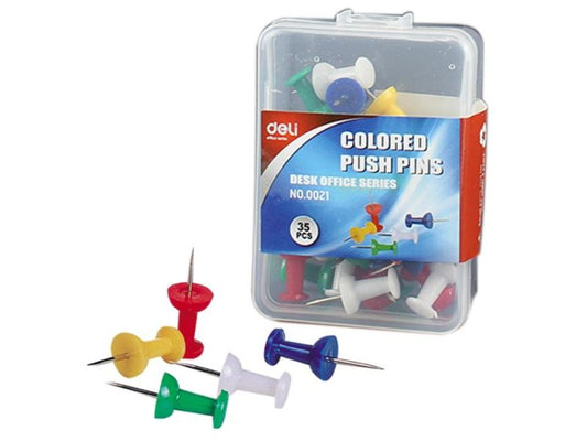 دبابيس دفع ملونة من ديلي