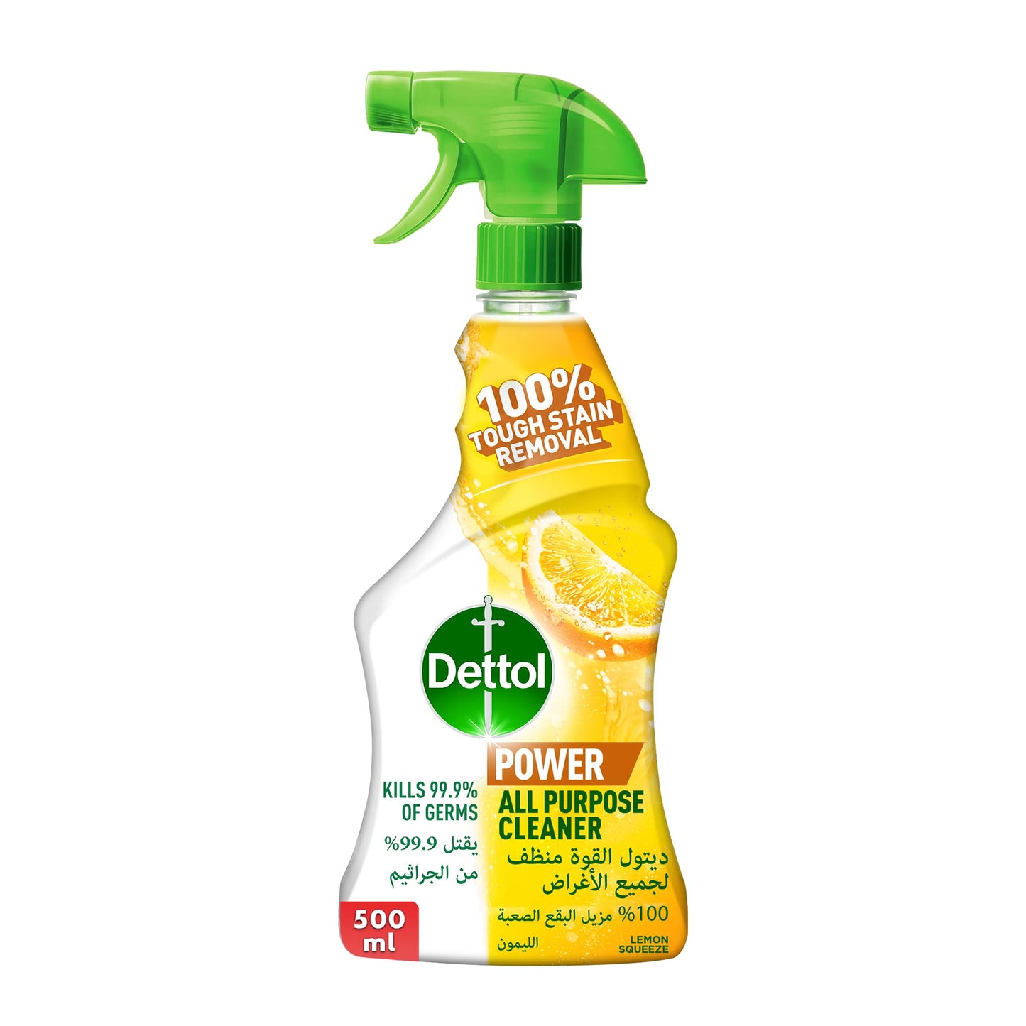 Dettol Lemon Squeeze All Purpose Power Cleaner Liquid Spray, 500ml