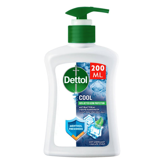 Dettol Cool Mint & Bergamot Antibacterial Hand Wash, 200ml