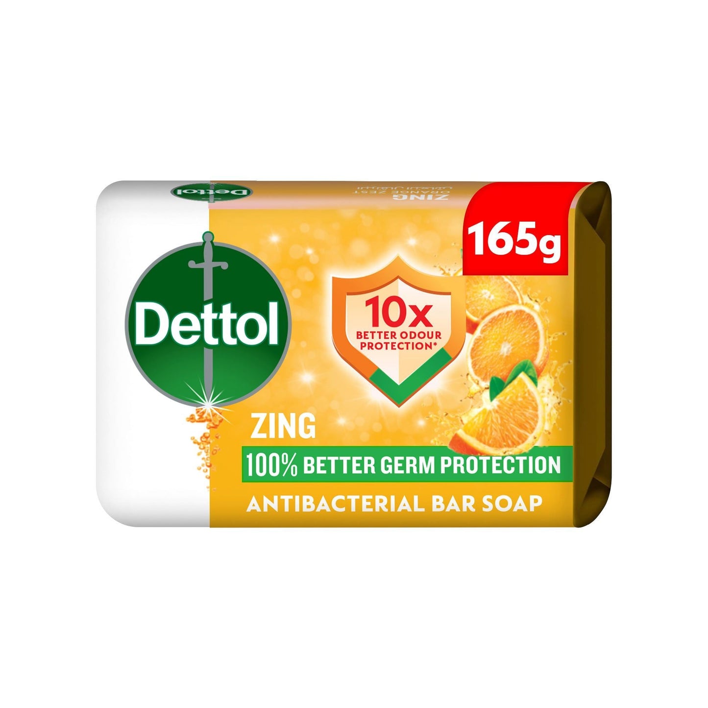 صابون ديتول المضاد للبكتيريا برائحة البرتقال الزاهي، 165 غرام